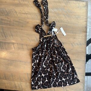 Trina Turk Leopard Print Sleeveless Top